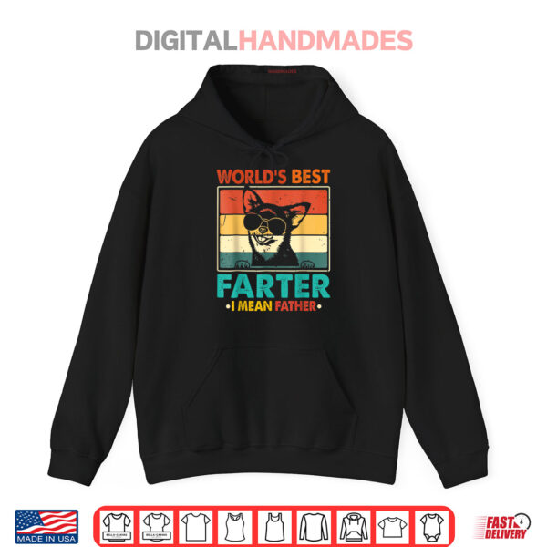 Hoodie Worlds Best Farter I Mean Father Fathers Day Funny Dad Dog Shirt