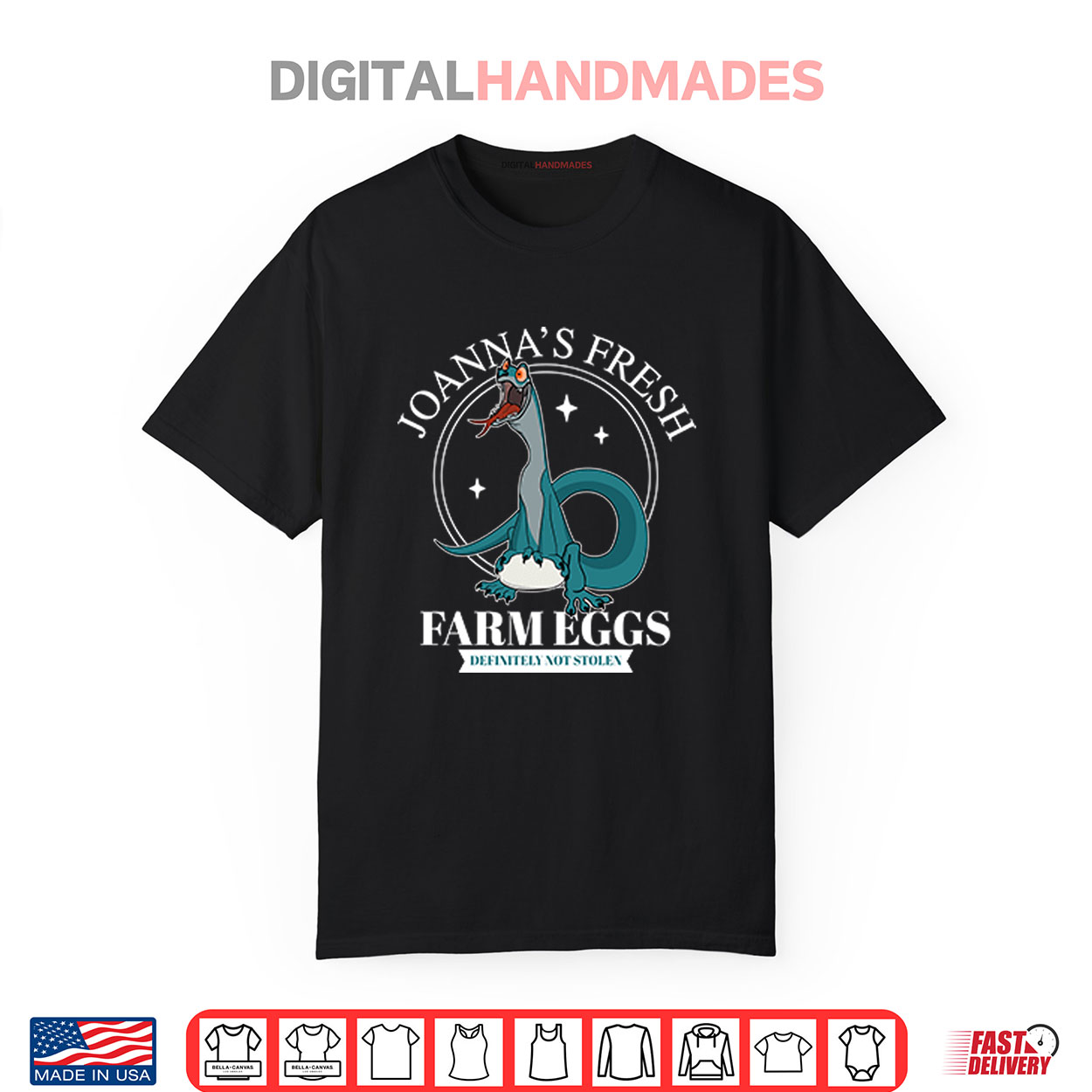 Joanna’s Fresh Farm Eggs Cartoon Lizard Definitely Not Stolen Shirt Joanna’s Fresh Farm Eggs Cartoon Lizard Definitely Not Stolen Shirt