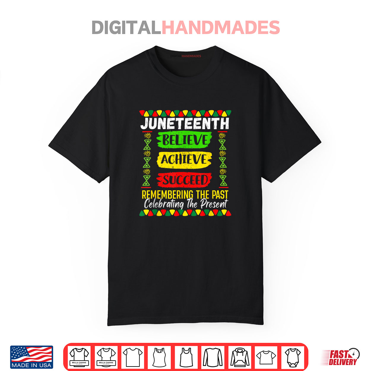 Juneteenth Believe Achieve Succeed Melanin African 1865 Shirt Juneteenth Believe Achieve Succeed Melanin African 1865 Shirt