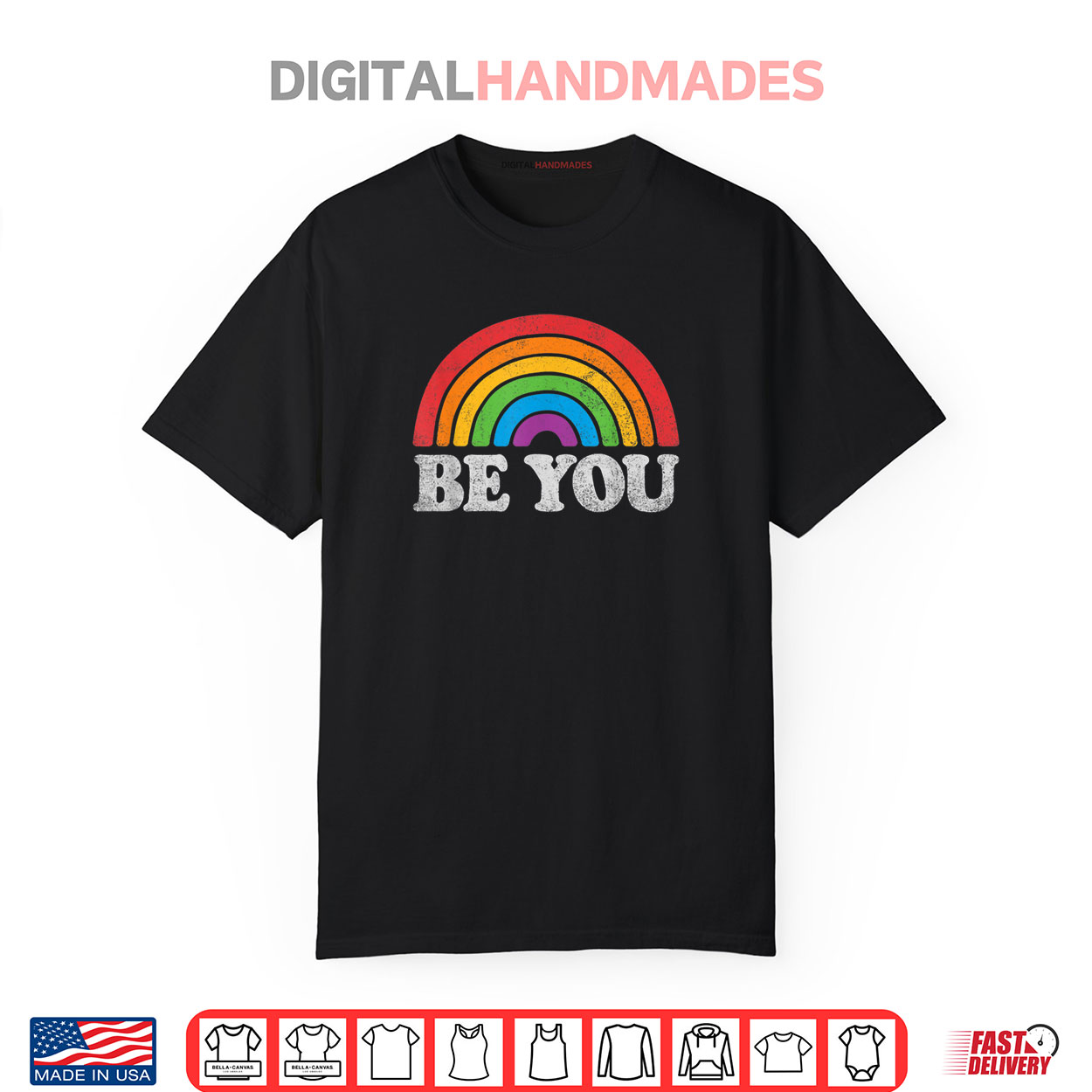 LGBTQ Be You Gay Pride Month LGBT Rainbow Flag Retro Vintage Shirt LGBTQ Be You Gay Pride Month LGBT Rainbow Flag Retro Vintage Shirt