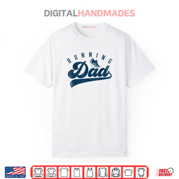 Mens Running Dad Runner Gifts Daddy Father’s Day Shirt