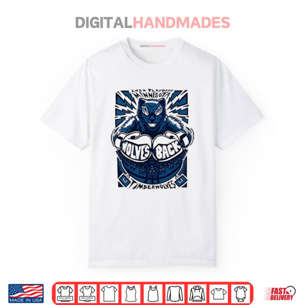 Minnesota Timberwolves 2025 Playoffs Wolves Back Shirt