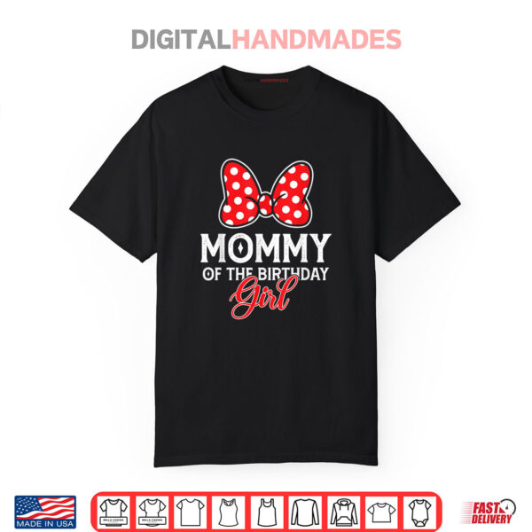 Mommy Of The Birthday Girl Cute Pink Family Matching Party Shirt