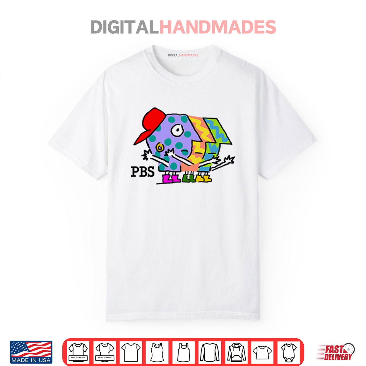 PBS Cartoon Character Shirt PBS Cartoon Character Shirt