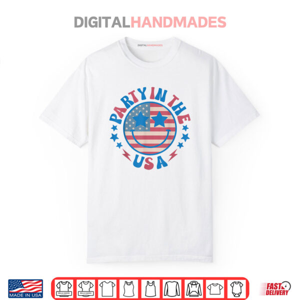 Party in the USA 4th of July Preppy Smile Shirt