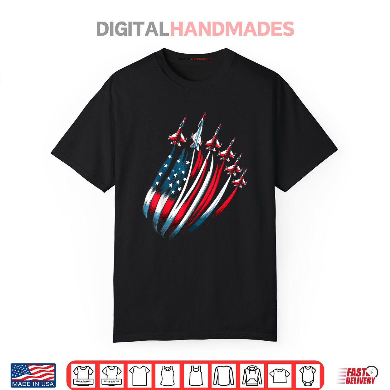 Patriotic USA Flag Fighter Jets Boys 4th of July Shirt Patriotic USA Flag Fighter Jets Boys 4th of July Shirt