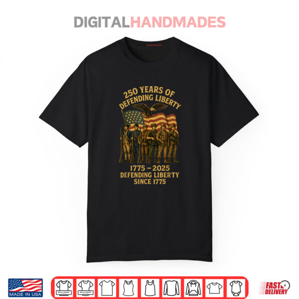 Patriotic Usa Army Us Military Parade 250th Anniversary 2025 Shirt