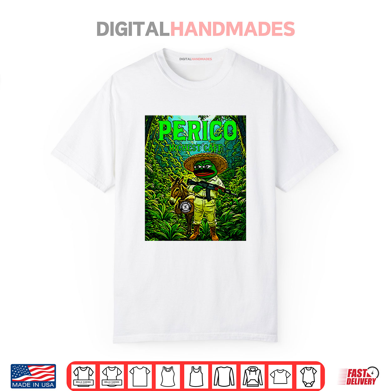 Perico Valdez Highest Caff Pepe Frog Meme Donkey Shirt Perico Valdez Highest Caff Pepe Frog Meme Donkey Shirt