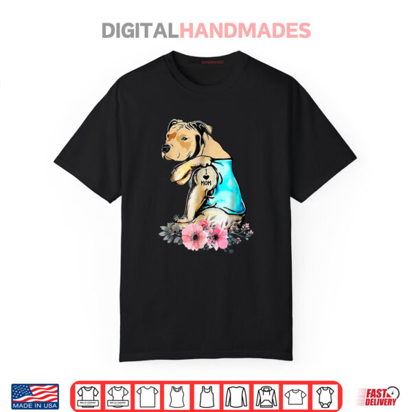 Pit Bull I Love Mom Tattoo Mother’s Day Shirt