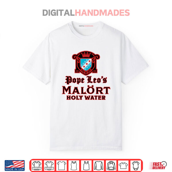 Pope Leo’s Malort Holy Water Shirt