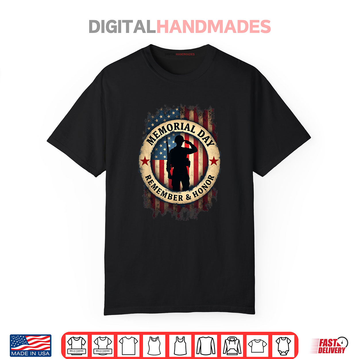 Remember & Honor Partiotic Veterans Memorial Day Shirt Remember & Honor Partiotic Veterans Memorial Day Shirt