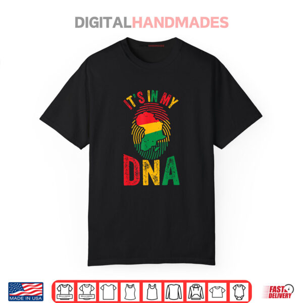 Retro It’S In My Dna Africa Flag African American Juneteenth Shirt