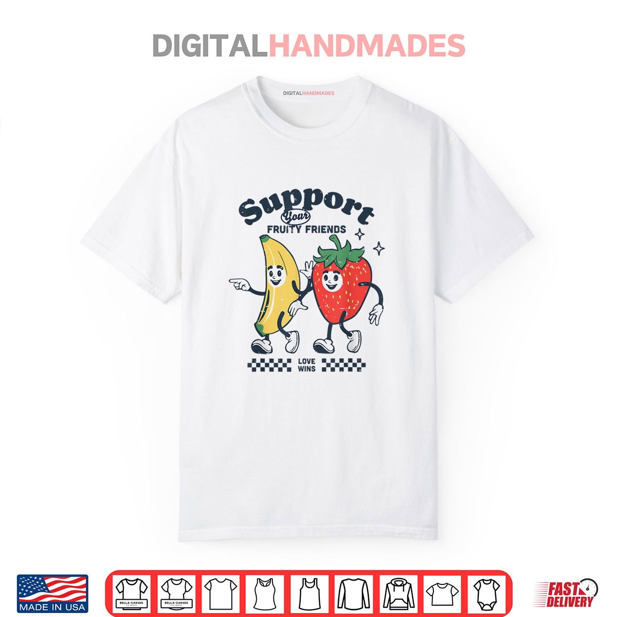 Support Your Fruity Friends Gay Pride Month LGBTQ Fruit Ally Shirt Support Your Fruity Friends Gay Pride Month LGBTQ Fruit Ally Shirt