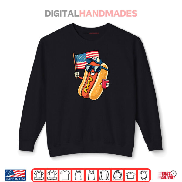 4th of July Hotdog Funny Fourth of July Patriotic USA Flag Shirt 1 Sweatshirt 4th of July Hotdog Funny Fourth of July Patriotic USA Flag Shirt