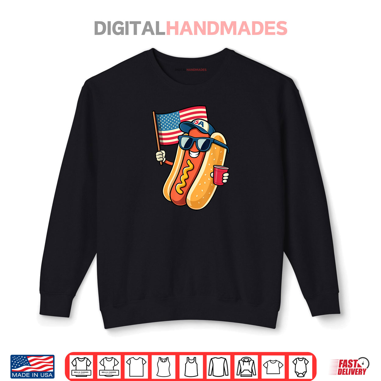 4th of July Hotdog Funny Fourth of July Patriotic USA Flag Shirt 4th of July Hotdog Funny Fourth of July Patriotic USA Flag Shirt