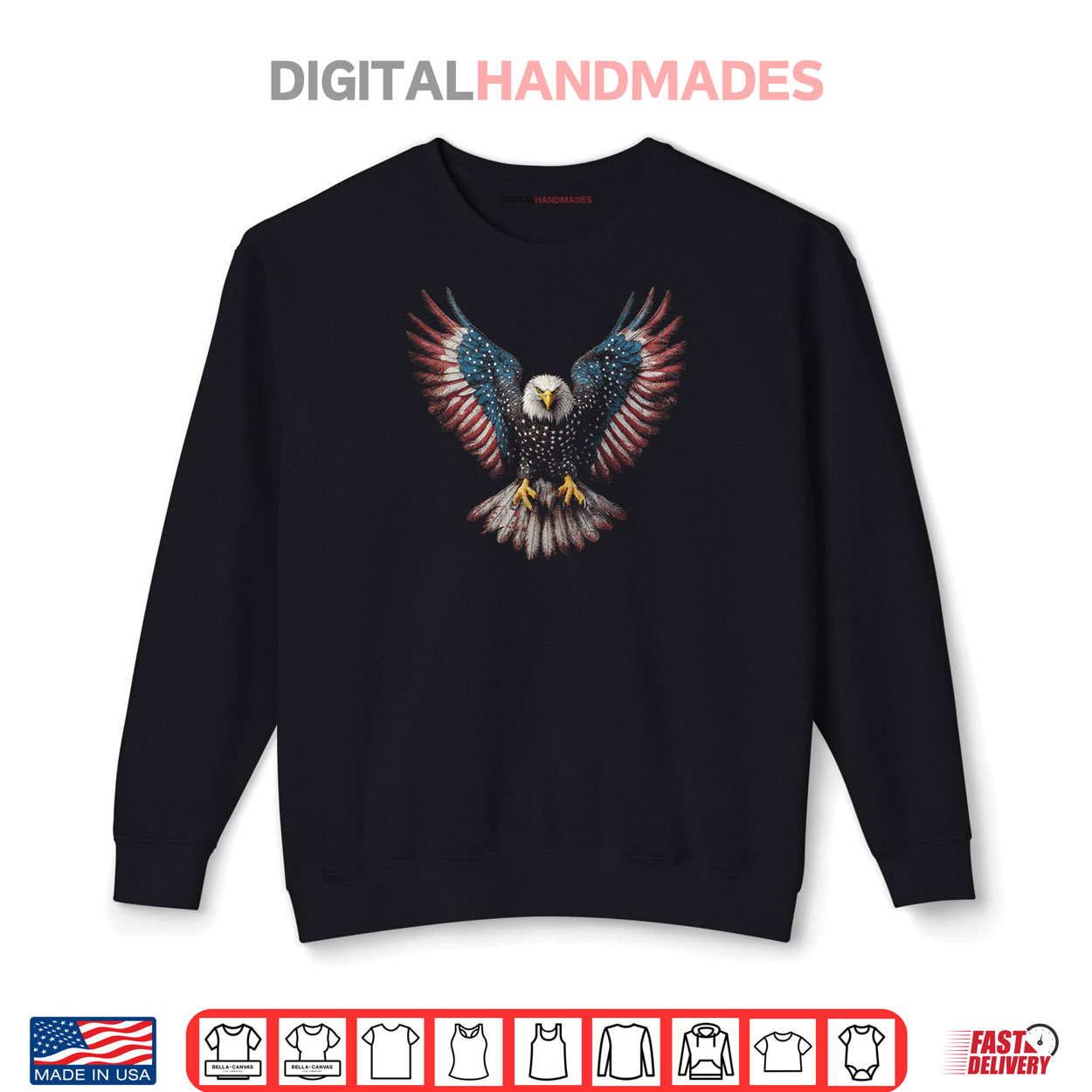American Flag Bald Eagle 4th of July USA Patriotic Shirt American Flag Bald Eagle 4th of July USA Patriotic Shirt