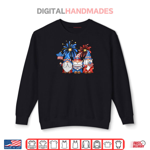 Sweatshirt American Gnomes Celebrating 4th Of July Independence Day Shirt