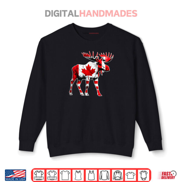 Animal Moose Canadian Flag Maple Leaf Funny Canada Day Proud Shirt 1 Sweatshirt Animal Moose Canadian Flag Maple Leaf Funny Canada Day Proud Shirt