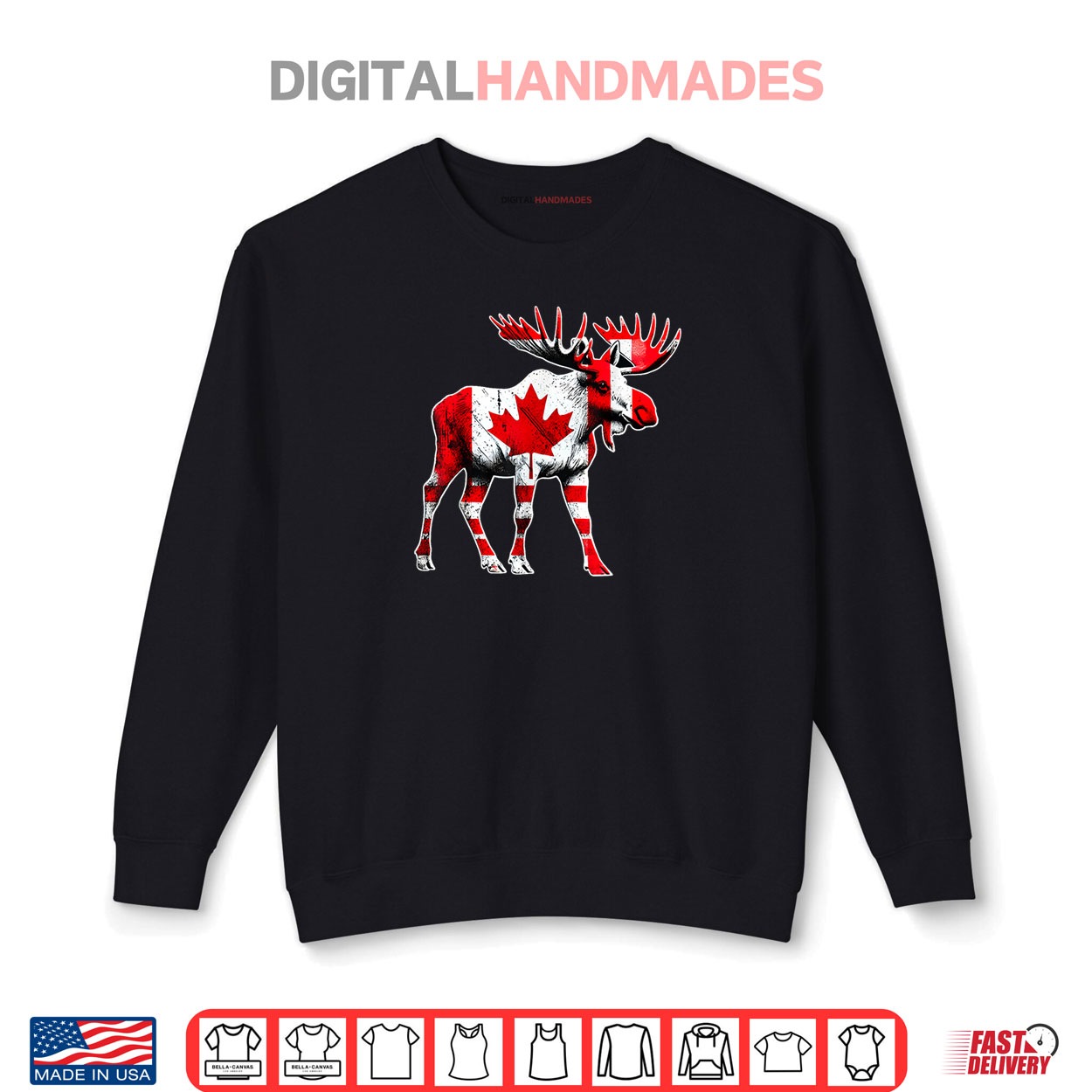Animal Moose Canadian Flag Maple Leaf Funny Canada Day Proud Shirt Animal Moose Canadian Flag Maple Leaf Funny Canada Day Proud Shirt