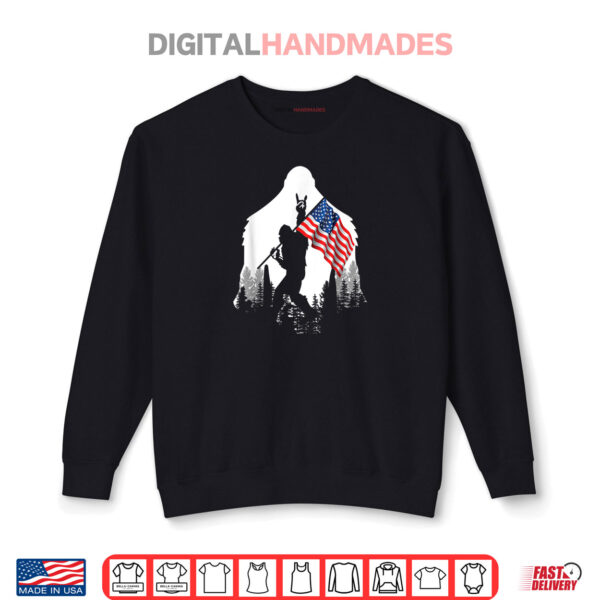 Sweatshirt Bigfoot 4th of July Shirt Gift Shirt
