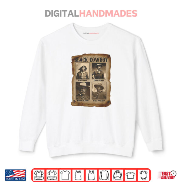 Sweatshirt Black Cowboy Western Rodeo Melanin Black History Texas Shirt