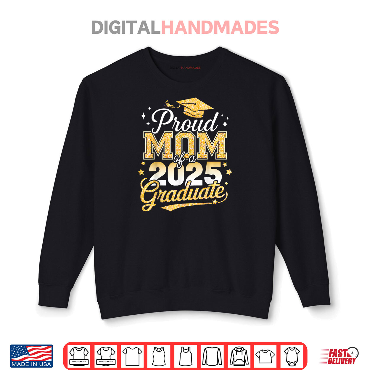 Class Of 2025 Graduation Mom Proud Family Shirt Class Of 2025 Graduation Mom Proud Family Shirt