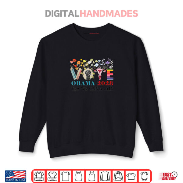 Floral Vote Obama 2028 Let's Fix This President 2028 Shirt 1 Sweatshirt Floral Vote Obama 2028 Lets Fix This President 2028 Shirt
