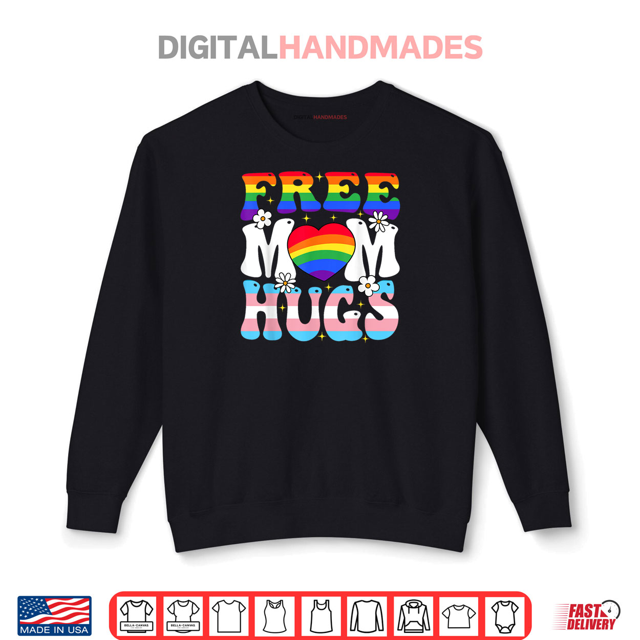 Free Mom Hug Transgender Lesbian Gay LGBT Pride Rainbow Flag Shirt Free Mom Hug Transgender Lesbian Gay LGBT Pride Rainbow Flag Shirt