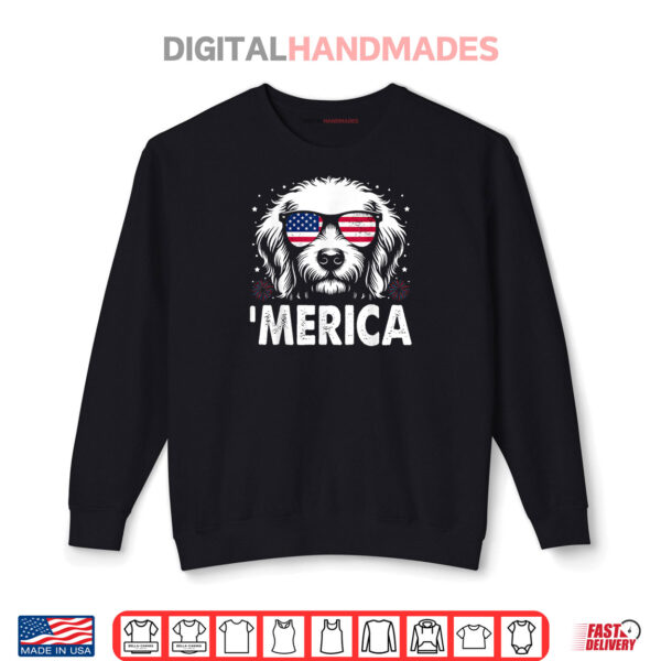 Sweatshirt Goldendoodle 4th Of July Merica Patriotic Dog Shirt