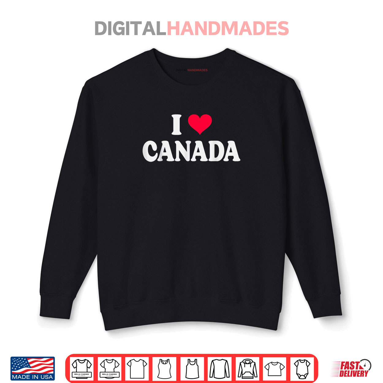 I Love Canada Day Heart Canadian Shirt I Love Canada Day Heart Canadian Shirt