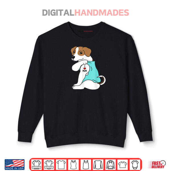 Sweatshirt I Love Mom Tattoo Jack Russell Terrier Mothers Day Dog Shirt
