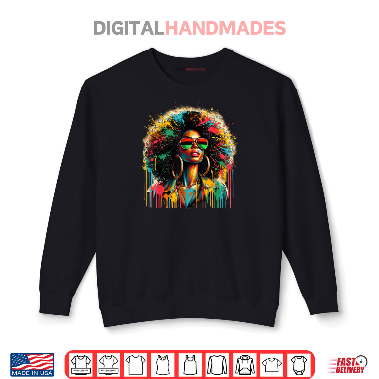 Juneteenth Black Womens Queen Afro African Melanin Dripping Shirt Juneteenth Black Womens Queen Afro African Melanin Dripping Shirt