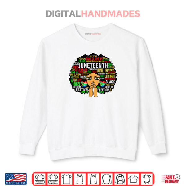 Sweatshirt Juneteenth Sista Black Girl Magic African American Queen Shirt