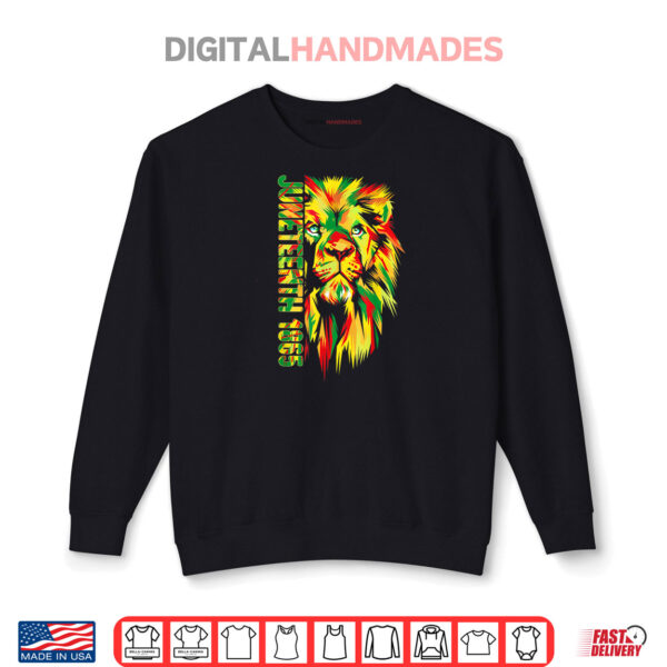 Juneteenth men women African American black lion 1865 king Shirt 1 Sweatshirt Juneteenth men women African American black lion 1865 king Shirt