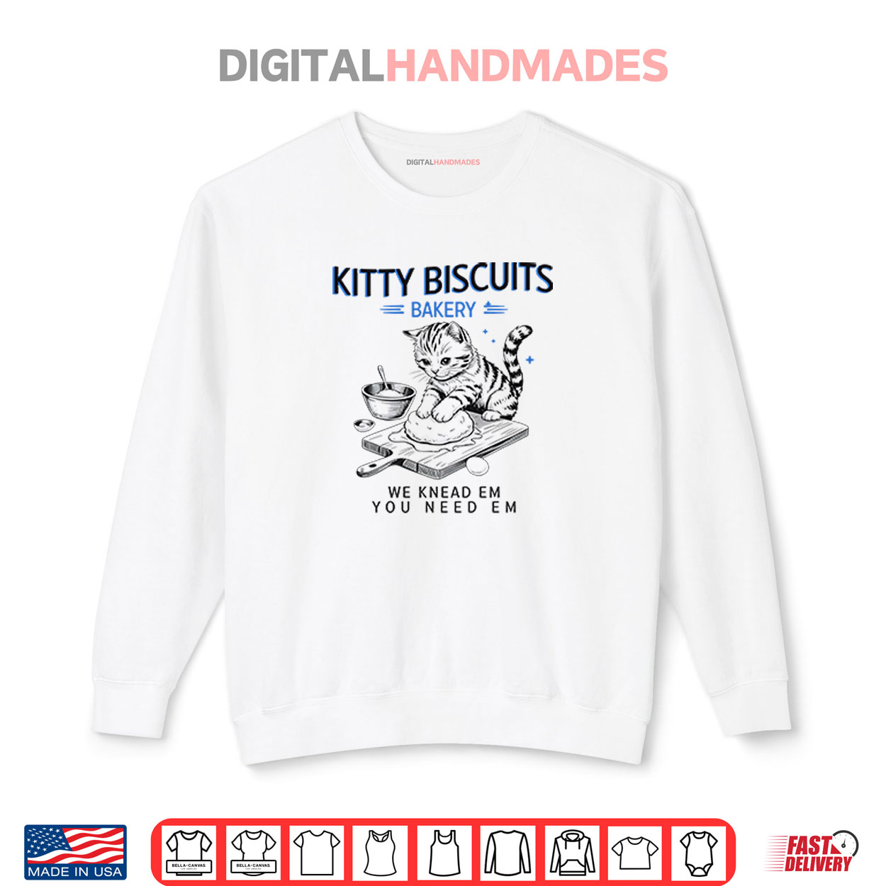 Kitty Biscuits Bakery We Knead Em You Need Em Cat Shirt Kitty Biscuits Bakery We Knead Em You Need Em Cat Shirt