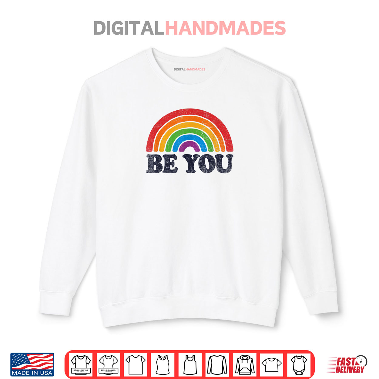 LGBTQ Be You Gay Pride Month LGBT Rainbow Flag Retro Shirt LGBTQ Be You Gay Pride Month LGBT Rainbow Flag Retro Shirt