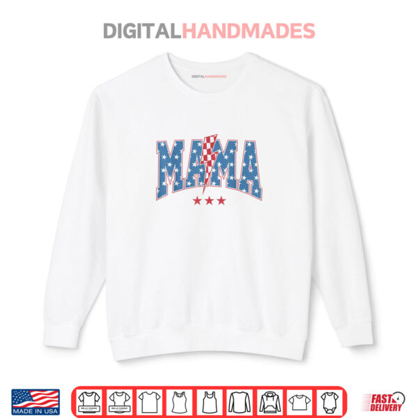 Mama Dada Mini 4th of July American Family Matching Tees Shirt 1 Sweatshirt Mama Dada Mini 4th of July American Family Matching Tees Shirt