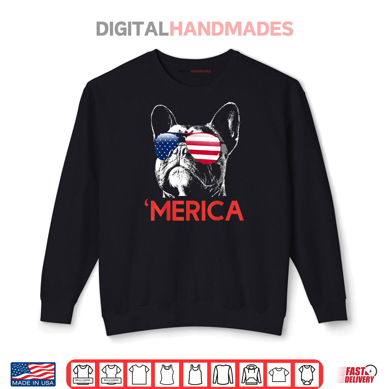 Merica French Bulldog American Flag 4th of July Frenchie Shirt Merica French Bulldog American Flag 4th of July Frenchie Shirt