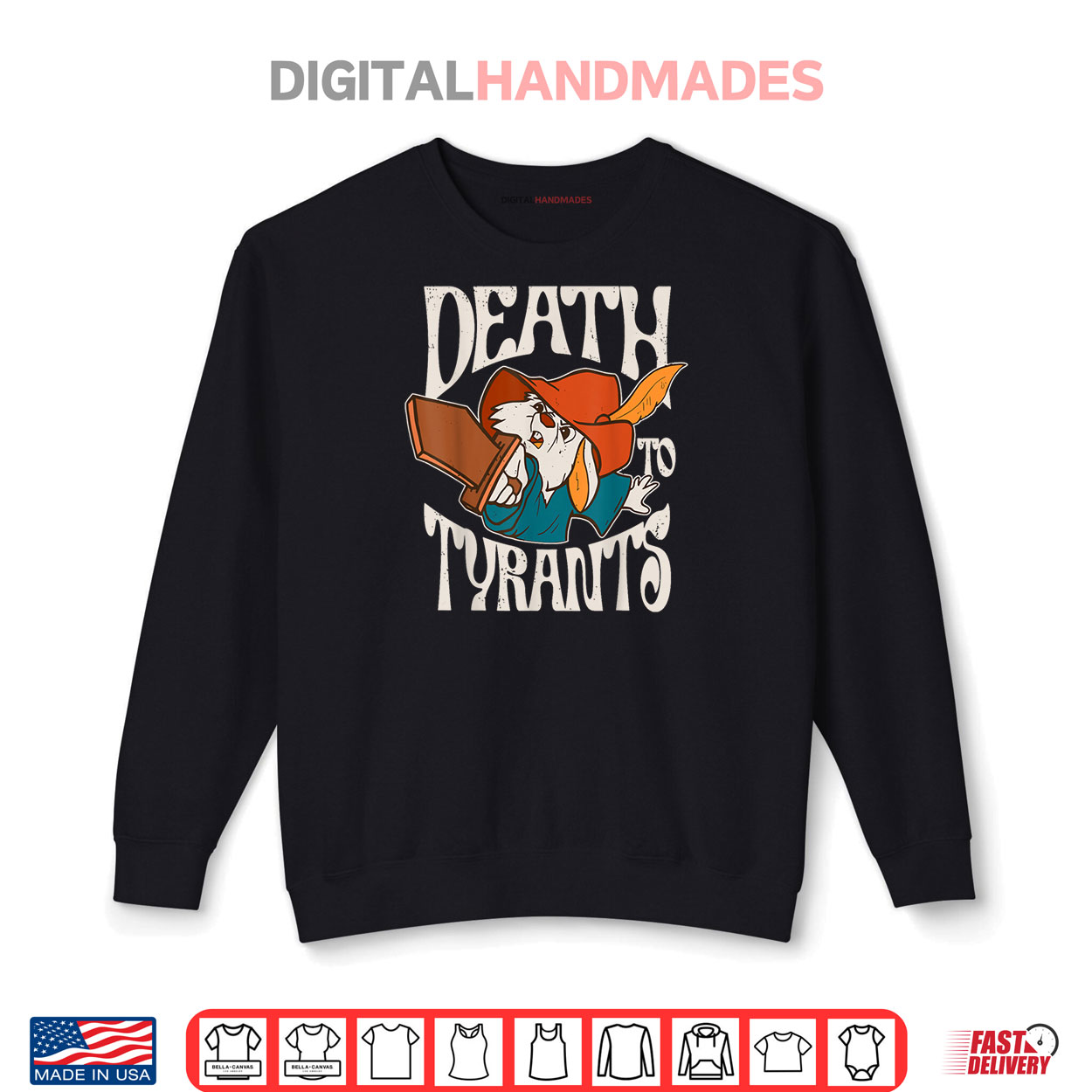Retro Rabbit Death To Tyrants Vintage 90s Shirt Retro Rabbit Death To Tyrants Vintage 90s Shirt