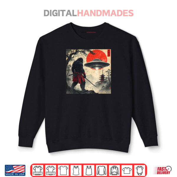 Samurai Bigfoot Japanese UFO Vintage Graphic Ukiyo e Art Shirt 1 Sweatshirt Samurai Bigfoot Japanese UFO Vintage Graphic Ukiyo e Art Shirt