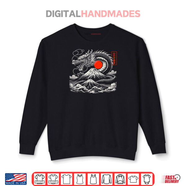 Sweatshirt Samurai Dragon Tattoo Graphic Tees Mens Fathers Day Gift Shirt