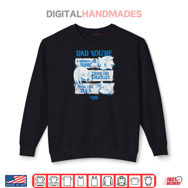 Sweatshirt Sonic The Hedgehog Fathers Day Dad Youre Distressed Logo Shirt