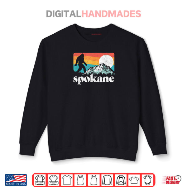 Spokane Washington Bigfoot Mountains Shirt 1 Sweatshirt Spokane Washington Bigfoot Mountains Shirt