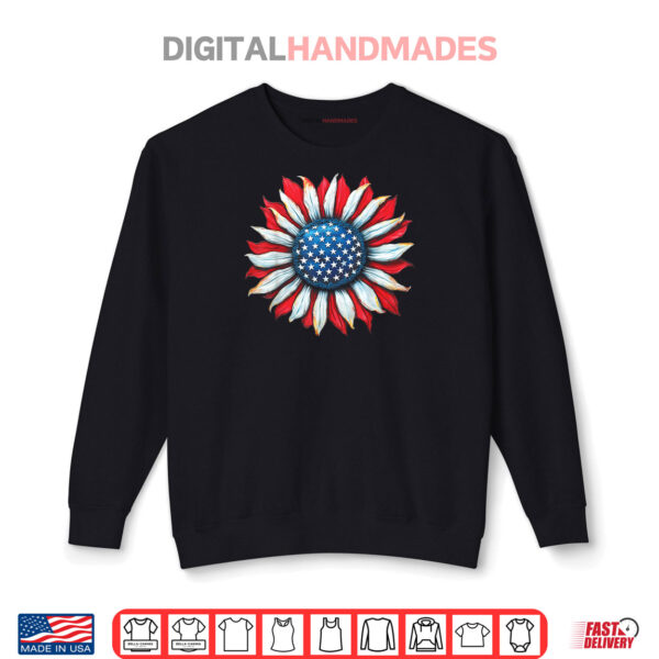 Sunflower American Flag 4th of July Women Men Merica USA Shirt 1 Sweatshirt Sunflower American Flag 4th of July Women Men Merica USA Shirt