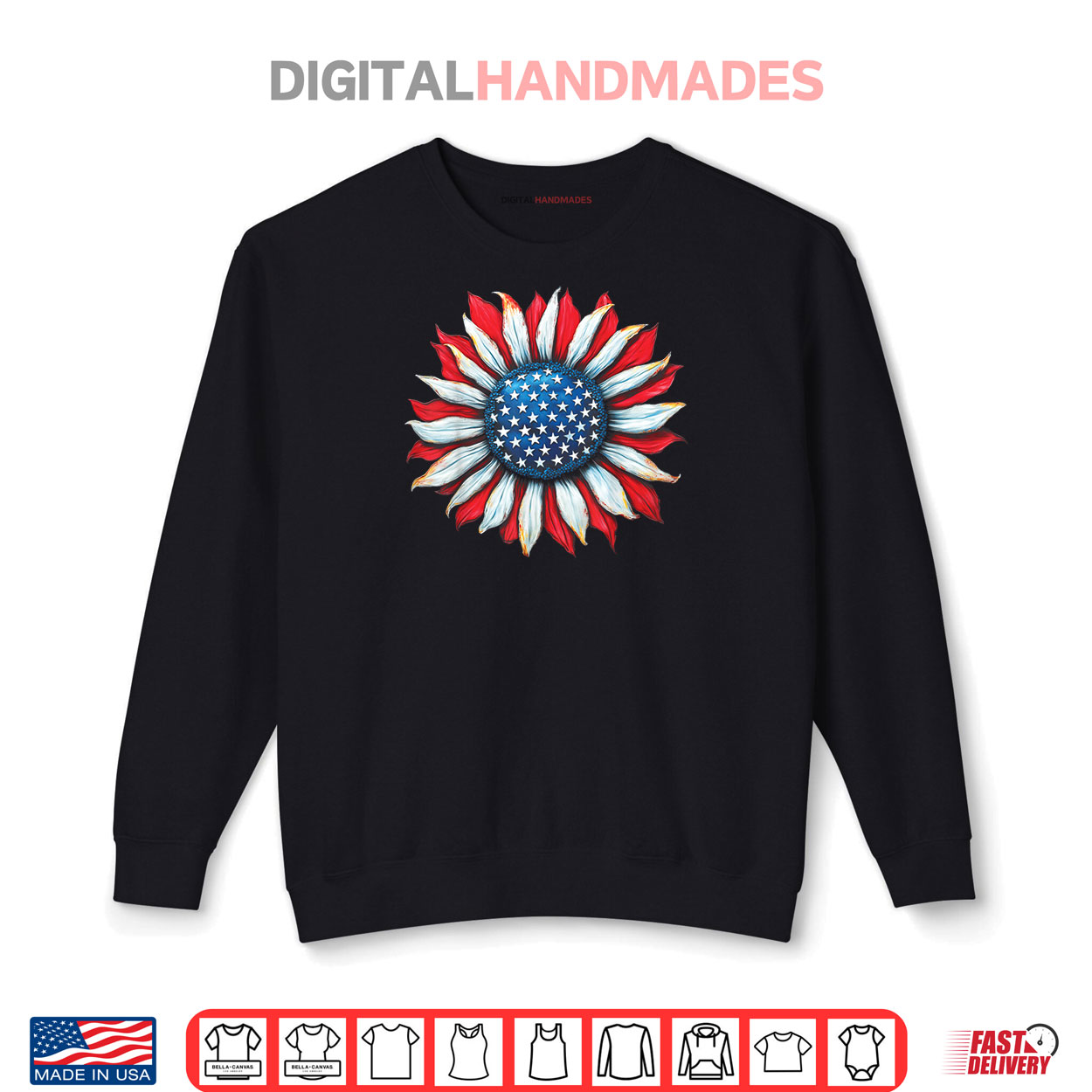 Sunflower American Flag 4th of July Women Men Merica USA Shirt Sunflower American Flag 4th of July Women Men Merica USA Shirt