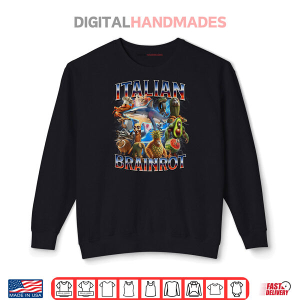 Sweatshirt Tralalero Tralala Bombardino Crocodilo Italian Brainrot Shirt