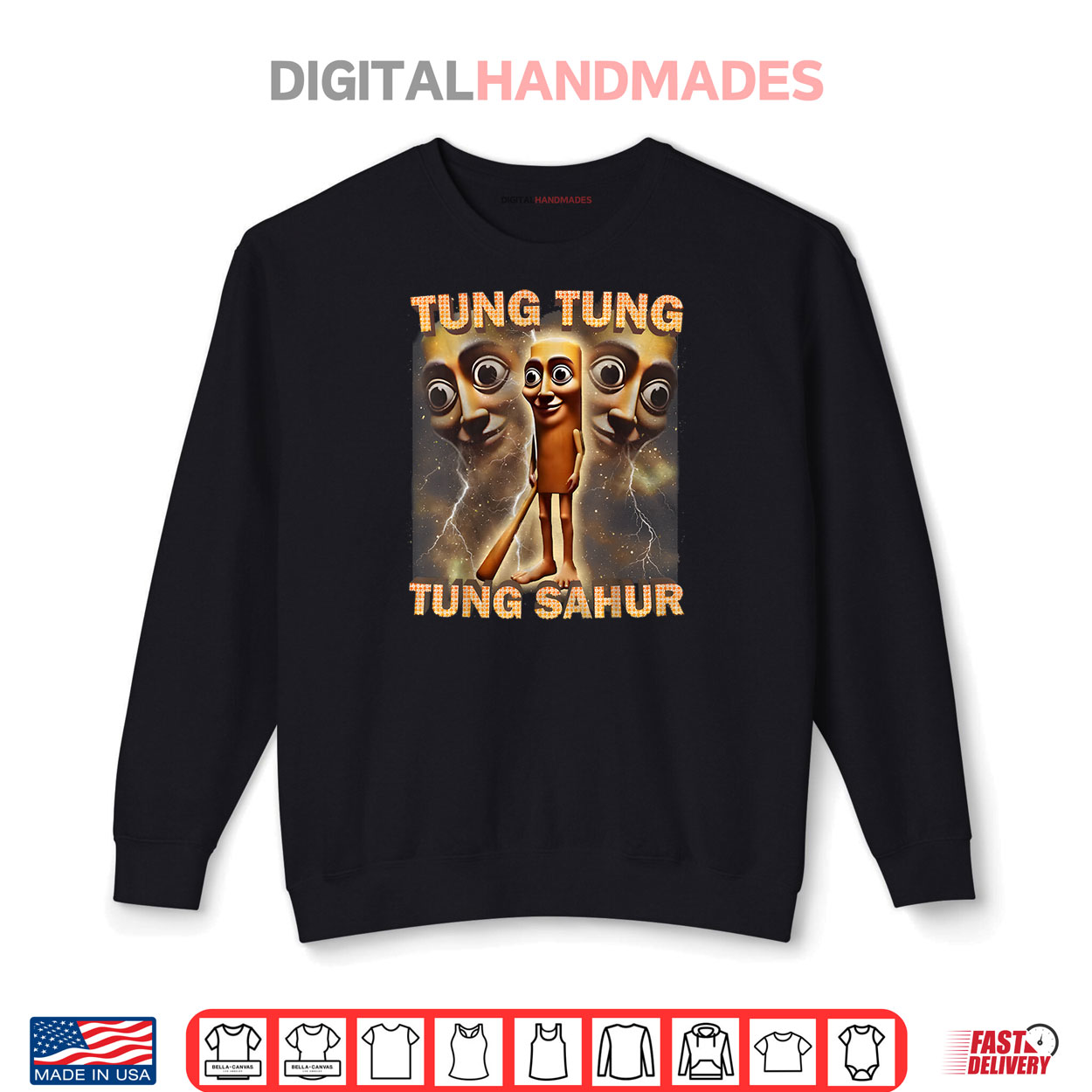 Tung Tung Tung Sahur Funny Meme Brainrot Humor Gen Z Shirt Tung Tung Tung Sahur Funny Meme Brainrot Humor Gen Z Shirt