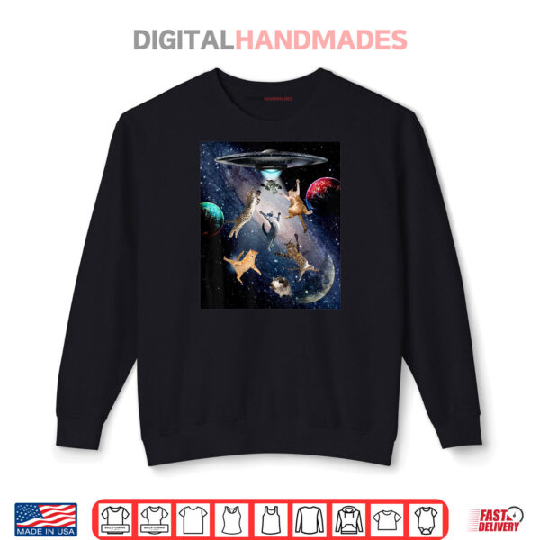 UFO Cats T Shirt for Adults Galaxy Cats Cute Cat Lover Shirt 1 Sweatshirt UFO Cats T Shirt for Adults Galaxy Cats Cute Cat Lover Shirt