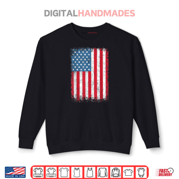 Sweatshirt USA Flag American Flag United States of America 4th of July Shirt
