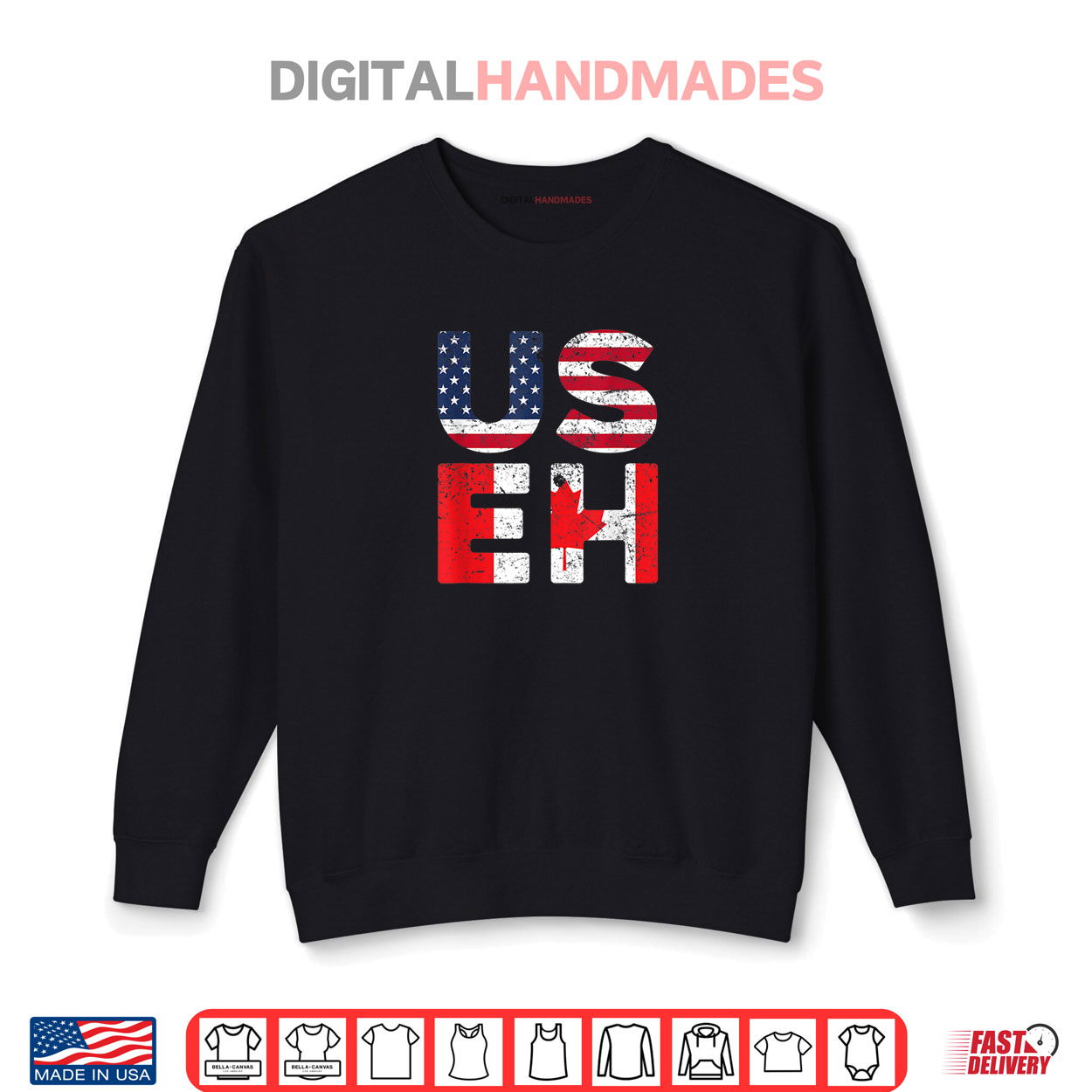 USA Pride US Flag Canada Day USEH Canadian Shirt USA Pride US Flag Canada Day USEH Canadian Shirt